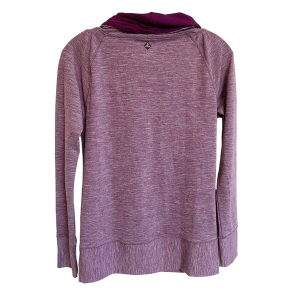 PrAna Purple Ember Athletic Cowl Neck Top Drawstring Pullover Tunic S‎ - Picture 5 of 11